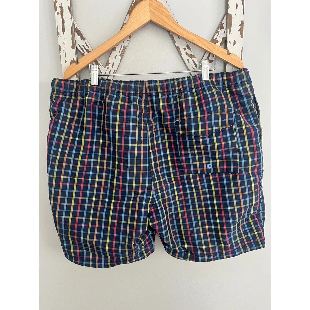 Tommy Bahama Swim Trunks Multicolored Checks‎ Mesh Lined Beach Summer Men's XL